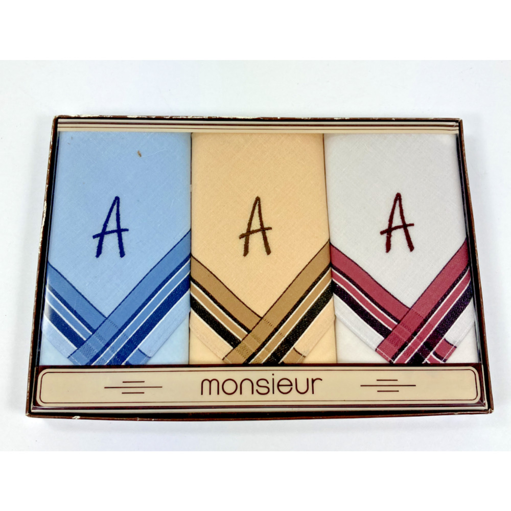 Monsieur Hankerchief "A" Cotton Hankerchiefs Mens Suit